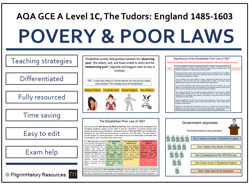 Poverty, Vagabonds and the Elizabethan Poor Laws | AQA A Level History