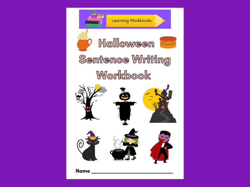 Halloween Sentence Writing Workbook