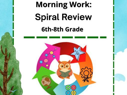 Homeschool Made Simple: Morning Work & Spiral Review | Grades 6–8