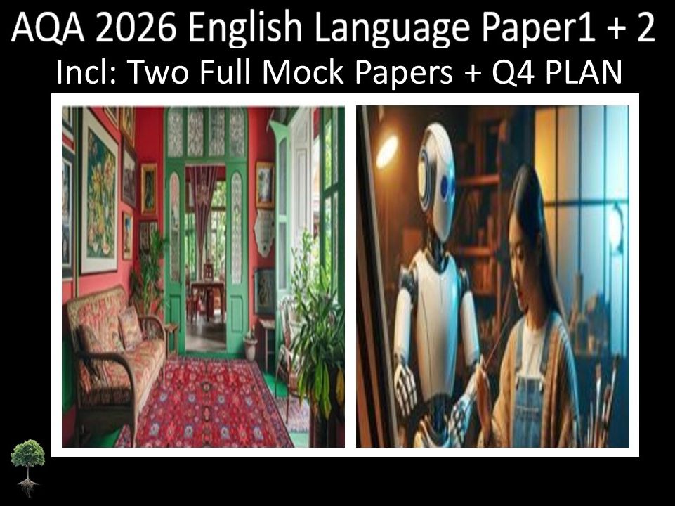 Two AQA 2026 GCSE English Language Paper 1 + 2 Mocks | Q4 Plan