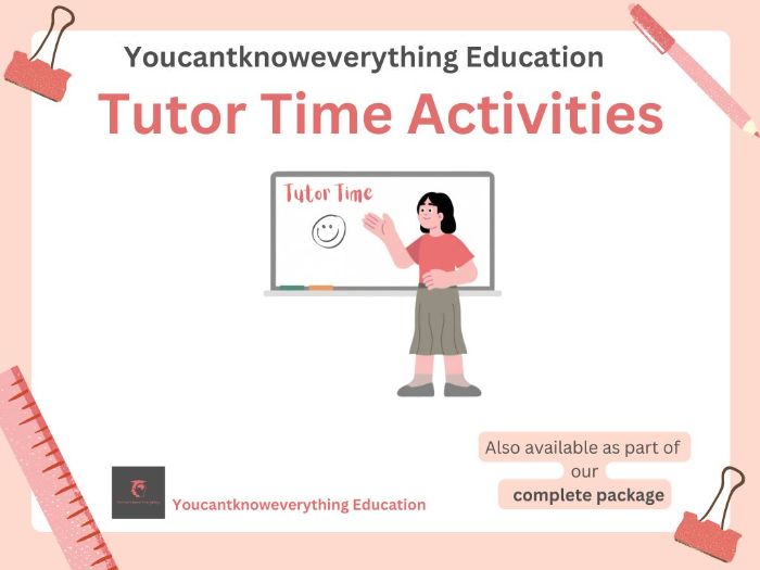 Tutor Time / Form Time Engaging Activities