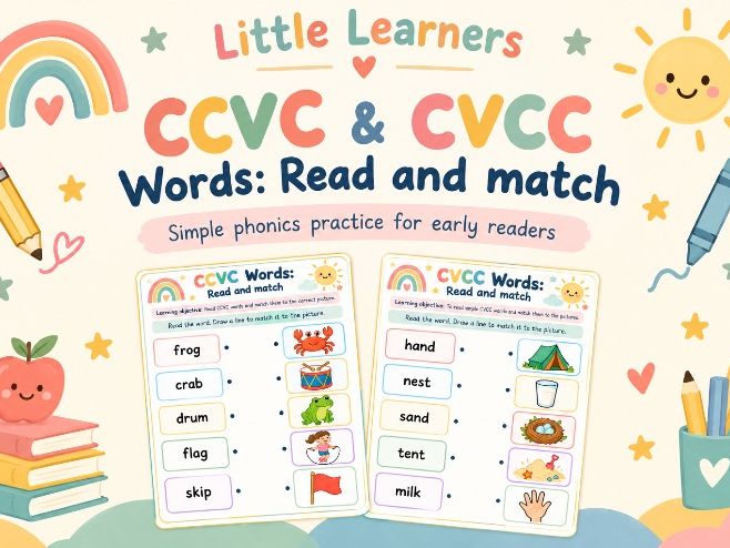 CVCC/CCVC Phonics Reading Pack | Early Years & KS1