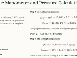 AS Level Physics - 4.3 Density and Pressure