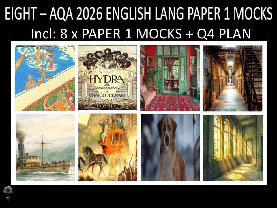 EIGHT - AQA PAPER 1 | 2026 FULL MOCKS | Q4 PLAN