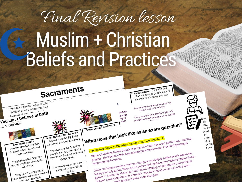 GCSE RE AQA Final Revision Bundle (Christianity & Islam, Exam‑Ready Lessons)