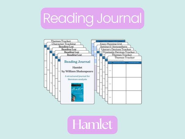 Hamlet by William Shakespeare – Complete Reading Journal & Student Workbook