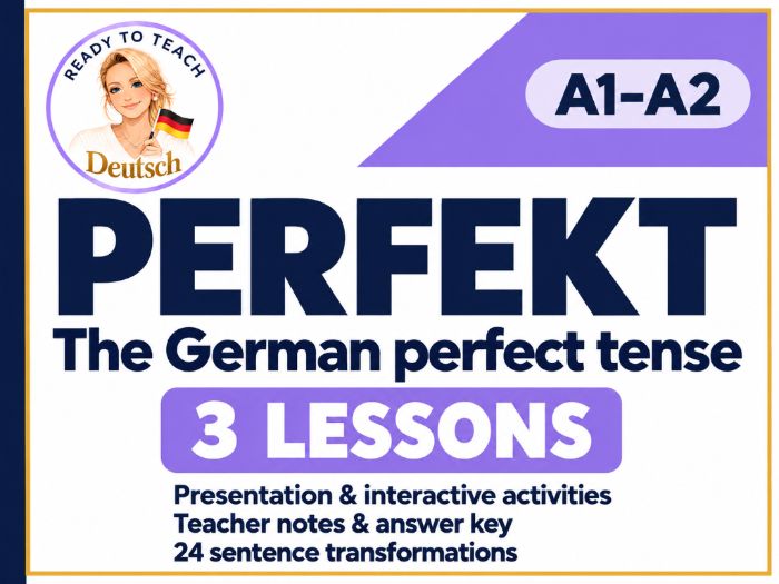 German Perfect Tense: 3 Lessons & Activities