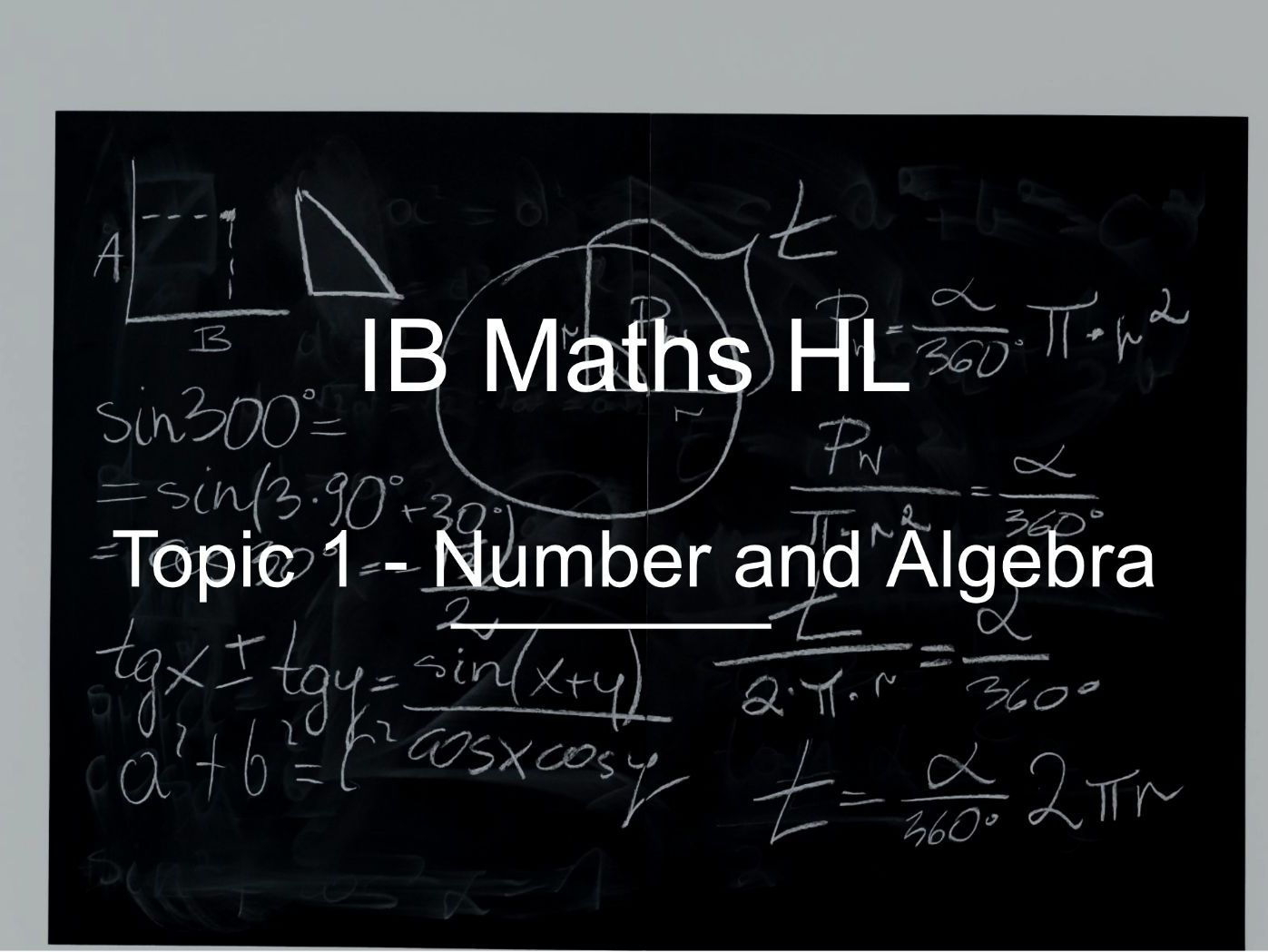 IB Math AI Unit 1 - Numbers and Algebra Slidedeck Bundle