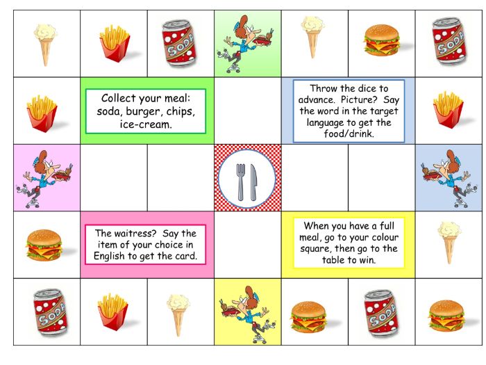 Café Speaking Board Games
