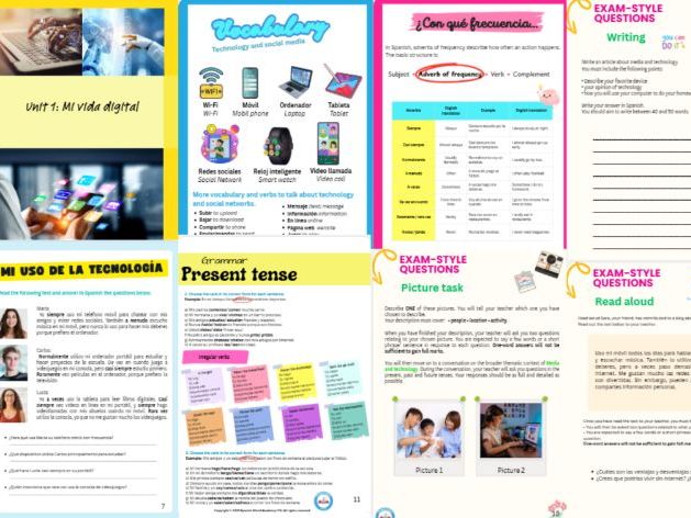 EDEXCEL GCSE SPANISH Journey, Módulo 1, Mi vida digital.