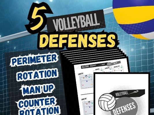 5 Volleyball Defenses Position Sheets | 21 Printable PDF Download