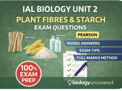 IAL Bio Plant Fibres & Starch Exam Questions