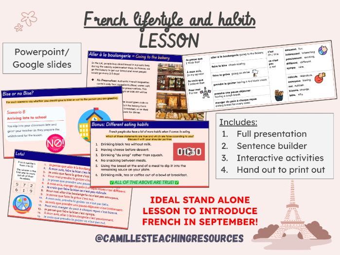 French Culture Lesson: Lifestyle, Customs, Habits and Traditions