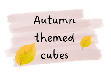 Autumn Theme Unifix Cube