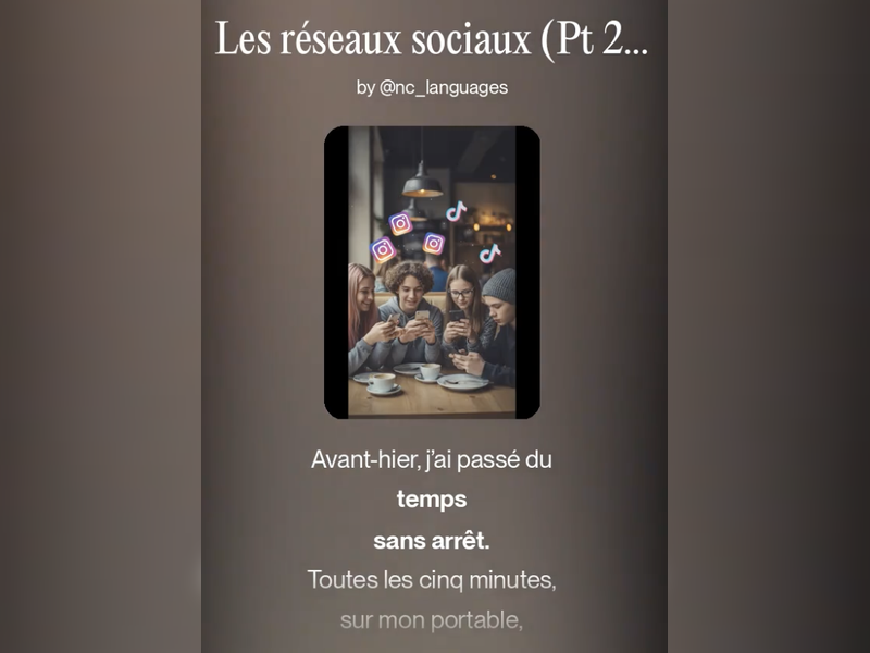 Year 9 / GCSE FRENCH Unit 11: Les réseaux sociaux Pt.2 (Past) (Video, Worksheet and answers)