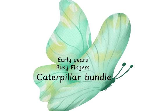 Caterpillar and butterfly busy fingers bundle