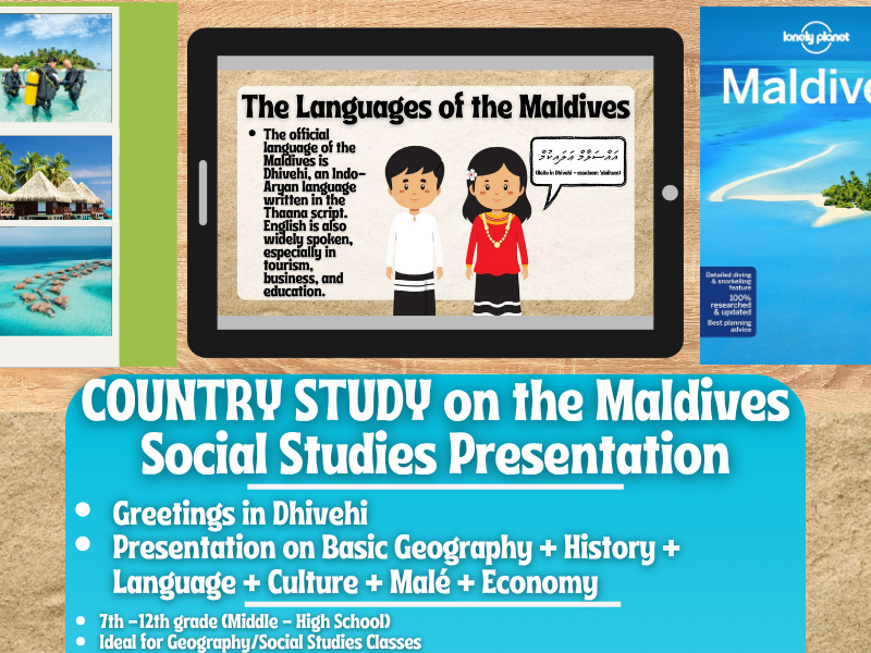 The Maldives Country Study - Geography + Social Studies Presentation - Asia