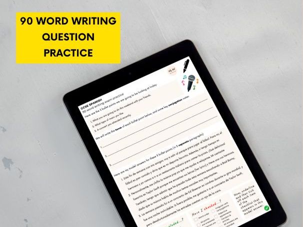 GCSE Spanish 90 Word Question Practice