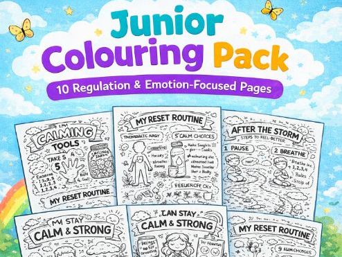 KS2 Regulation Colouring Pack | Calm Strategies & Emotional Wellbeing Toolkit