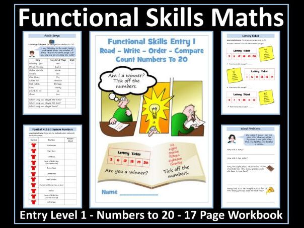 Functional Skills Maths Entry Level 1 Numbers To 20 Teaching Resources