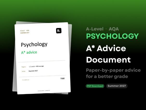 A-Level Psychology AQA: A* Advice for 2027