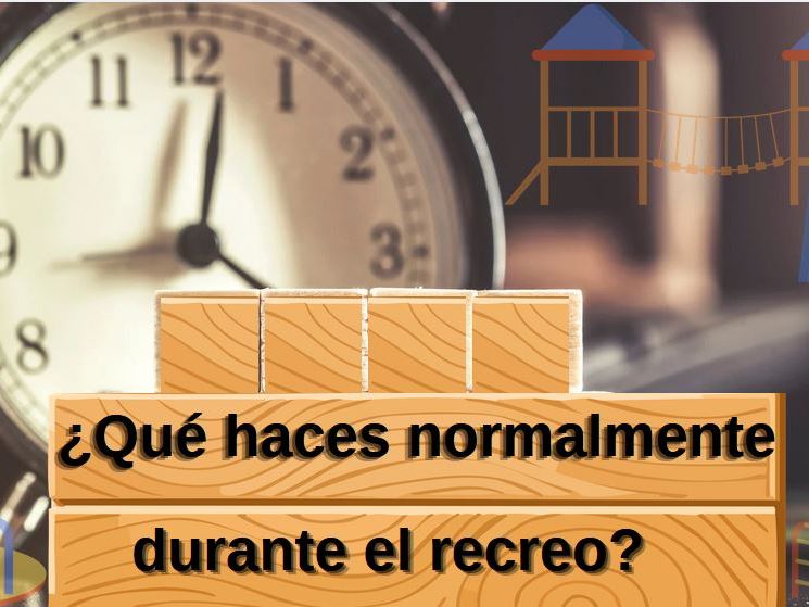 ¿Qué haces durante el recreo normalmente?