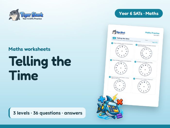 Telling the Time Worksheets: Draw the Hands