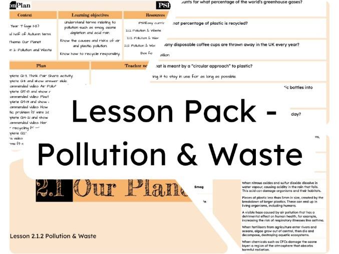 2.1.2 Pollution & Waste Lesson Pack