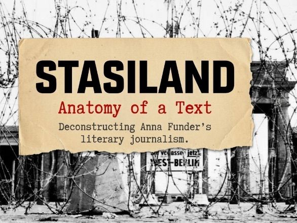 Stasiland Analysis Mini Pack | Senior Year 11–12 | Themes, Context & Language | Anna Funder