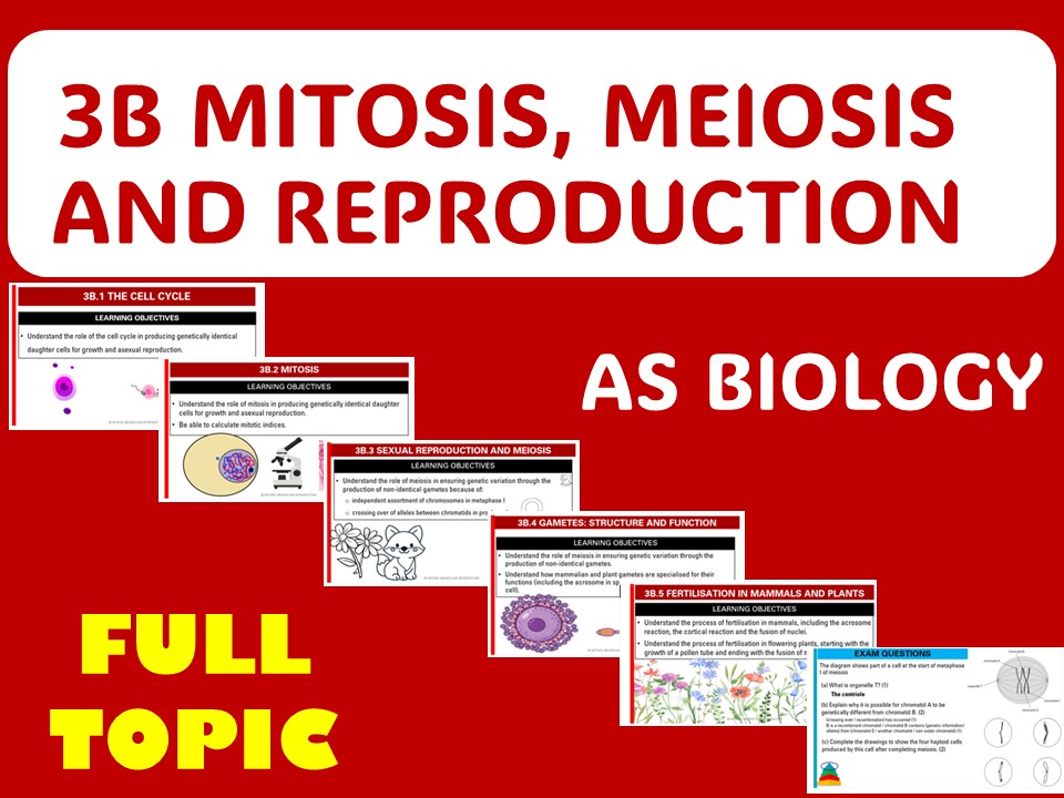 Mitosis, meiosis & reproduction - AS BIO