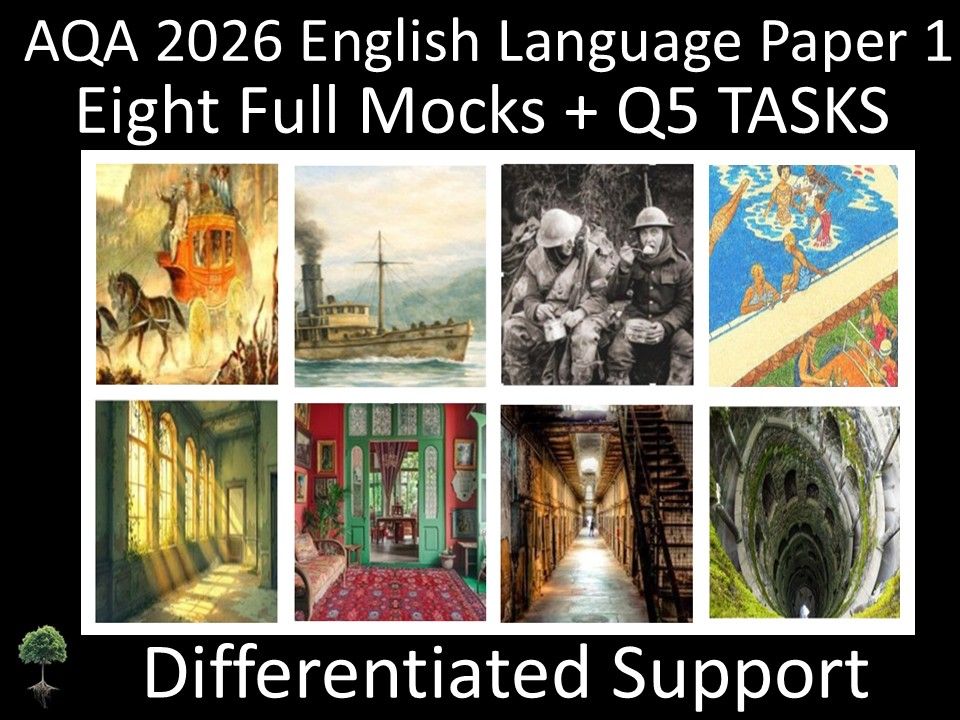 Eight  AQA 2026 GCSE English Language Paper 1 Mock | Q5 Tasks