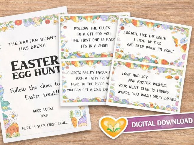 Easter Egg Hunt Clues!