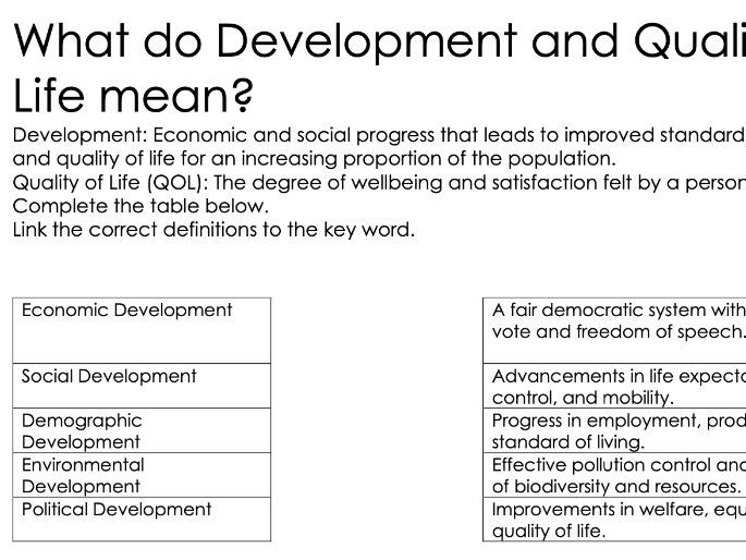 Edexcel IGCSE Development and Human Welfare Complete Revision Booklet