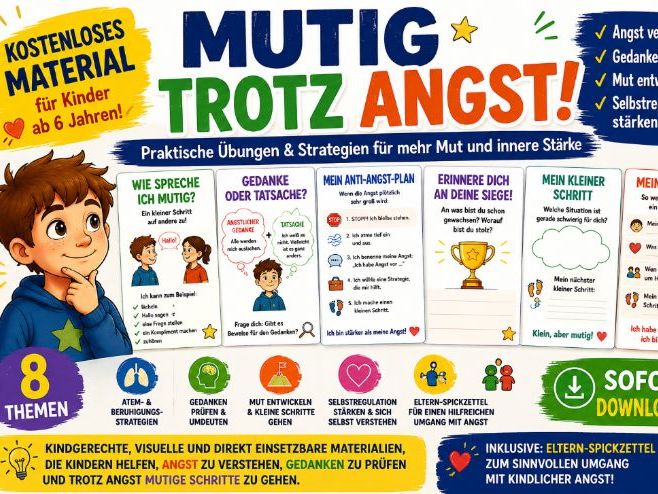 Deutsch Kinderängste verstehen – kostenlose Übungen