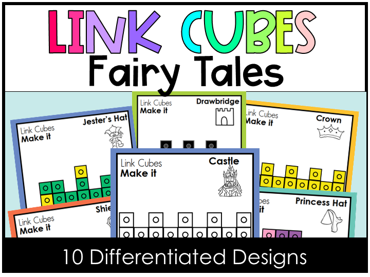 Fairy Tales Link Cubes Mats Castles Snap Cubes Task Cards Maths Centre