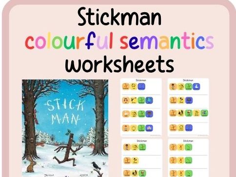 Stickman- colourful semantics- worksheets