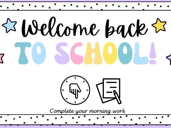 First Day of School PowerPoint and Resources