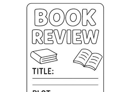 Mini Book Review Bookmark Template