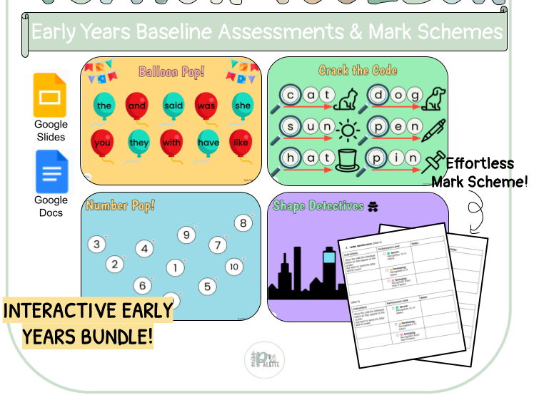Early Years Baseline Assessments & Mark Schemes