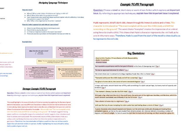 The Strange Case of Dr Jekyll and Mr Hyde (National 5 - CE)