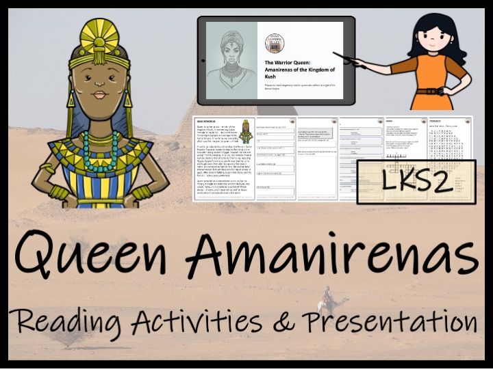 Queen Amanirenas Reading Comprehension Activities | Year 3 or Year 4