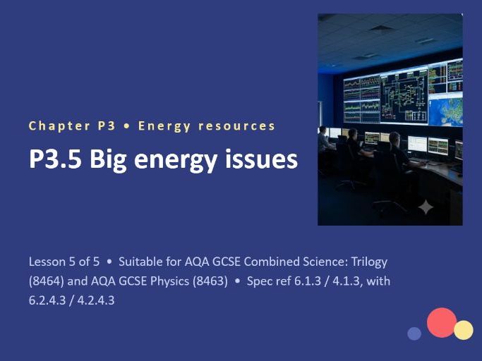 P3.5 Big Energy Issues (AQA GCSE Combined Trilogy and Separate Physics)