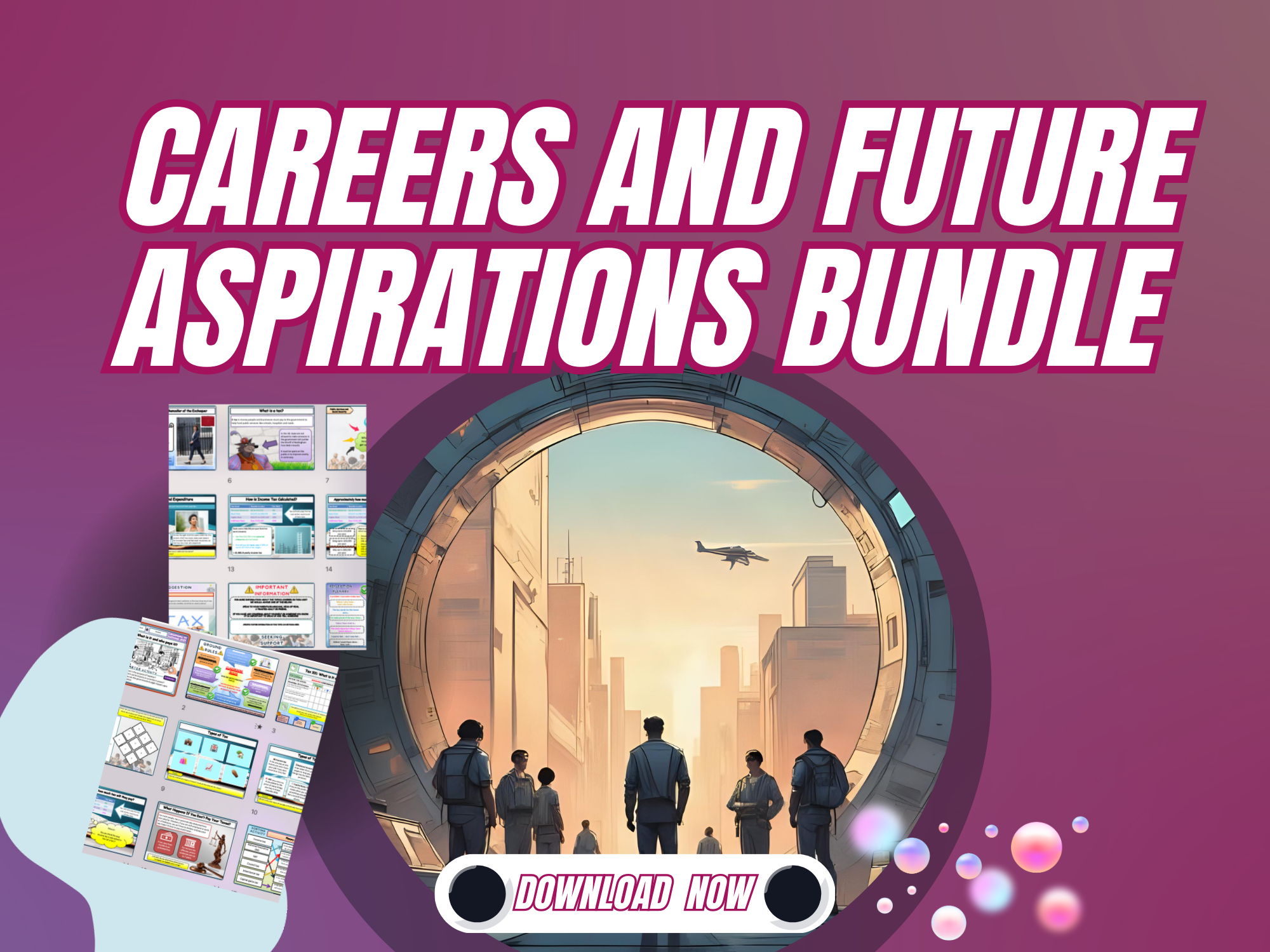 Careers and future aspirations lesson bundle  KS4