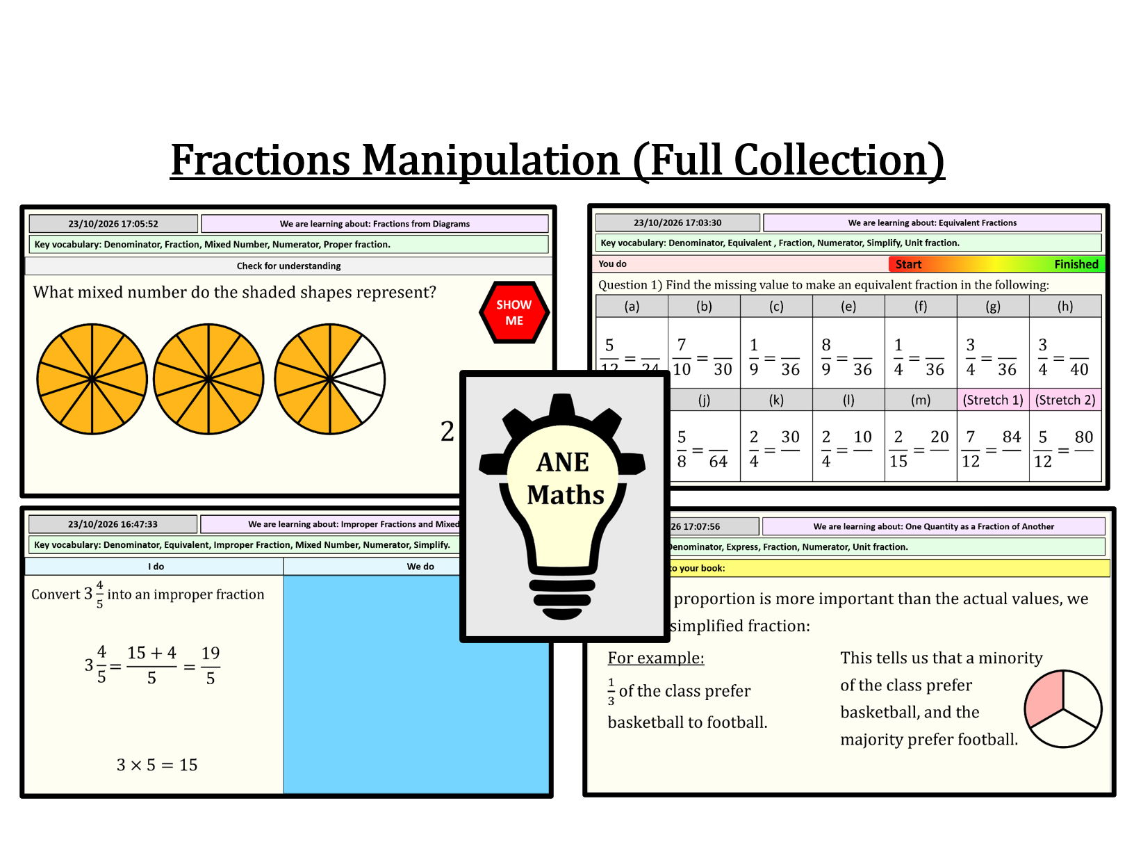 Fraction Manipulation (Full Collection)