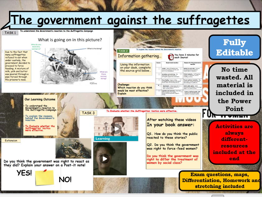 Government VS Suffragettes