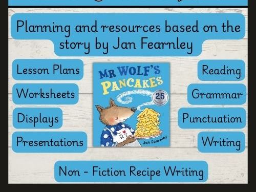 'Mr. Wolf's Pancakes' Year 1 English Planning and Resources