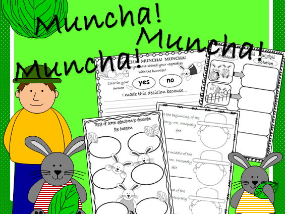 Muncha! Muncha! Muncha! book companion and sequencing