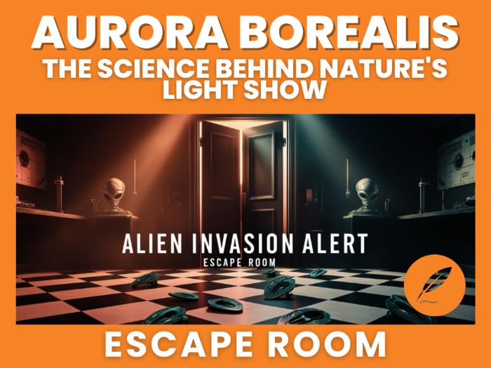 PREMIUM Aurora Borealis Northern Lights Escape Room - KS3, GCSE