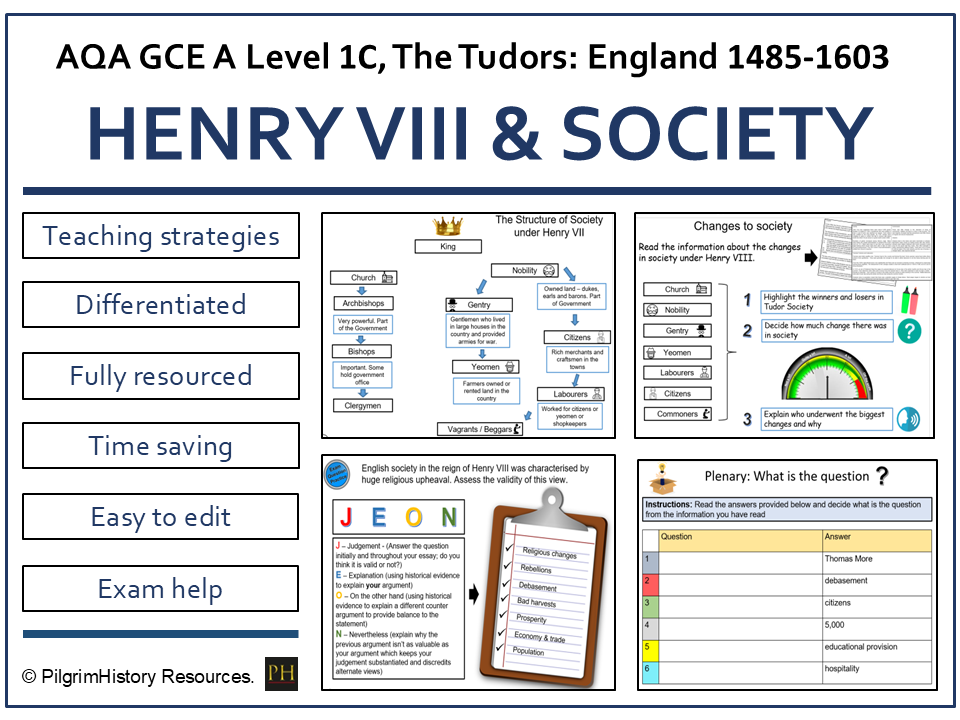 Henry VIII and Society: Class, Culture and Social Change | AQA A Level History