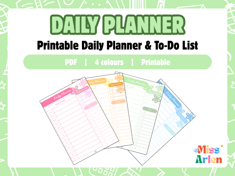 Teacher Daily Planner & To Do List PDF